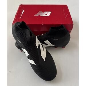 New Balance Tekela Pro FG V4+ Black White Soccer Cleats LACELESS Mens 7 WIDE